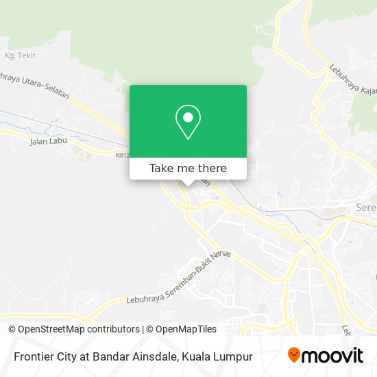 Frontier City at Bandar Ainsdale map