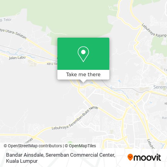 Bandar Ainsdale, Seremban Commercial Center map