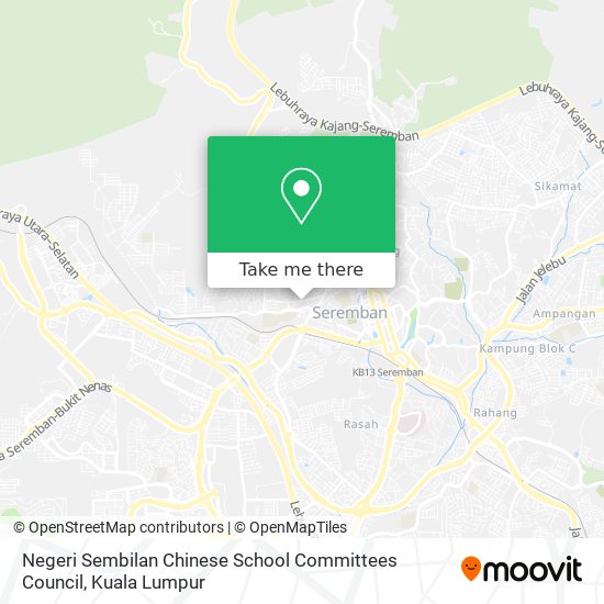 Negeri Sembilan Chinese School Committees Council map