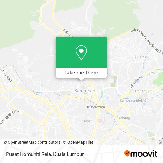 Pusat Komuniti Rela map