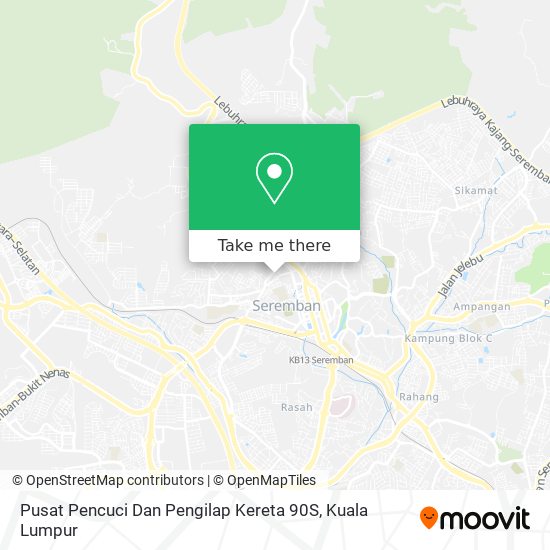 Peta Pusat Pencuci Dan Pengilap Kereta 90S