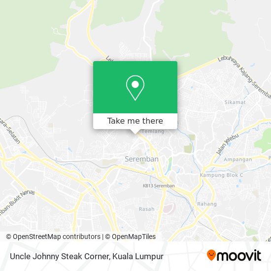 Uncle Johnny Steak Corner map