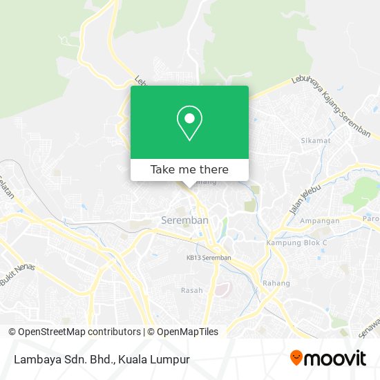 Lambaya Sdn. Bhd. map
