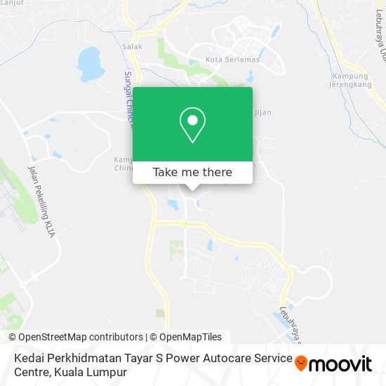 Peta Kedai Perkhidmatan Tayar S Power Autocare Service Centre