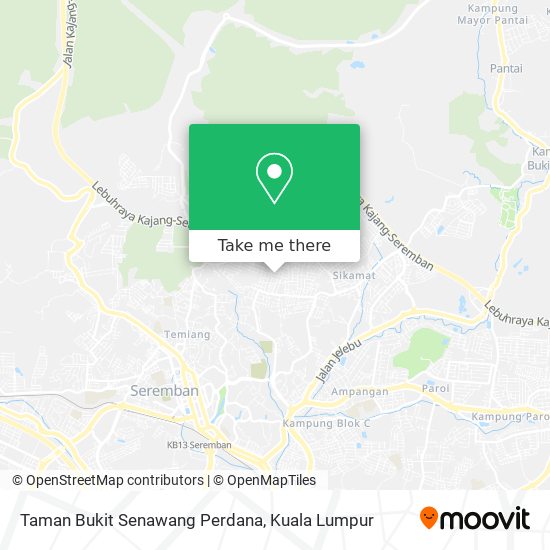 Taman Bukit Senawang Perdana map