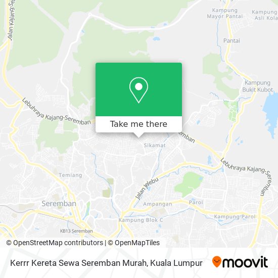 Peta Kerrr Kereta Sewa Seremban Murah