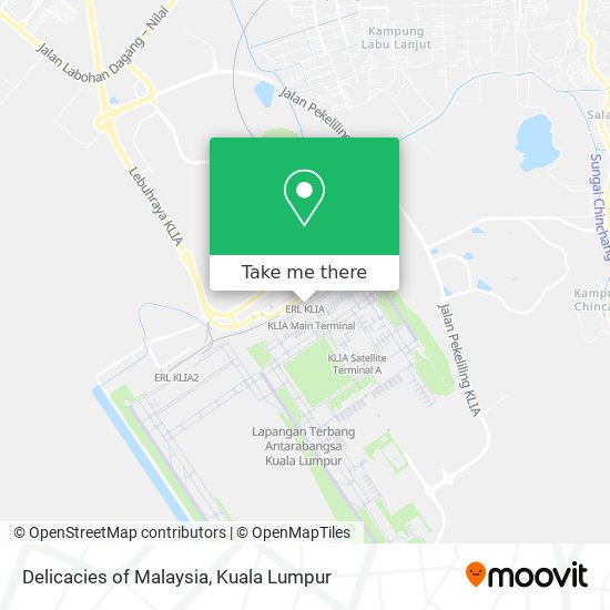 Delicacies of Malaysia map