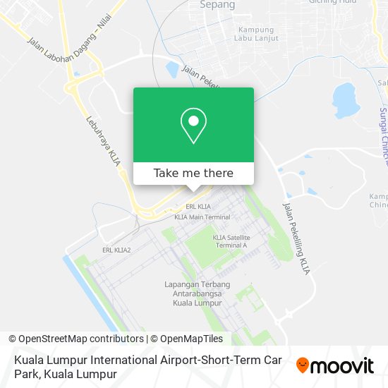 Peta Kuala Lumpur International Airport-Short-Term Car Park