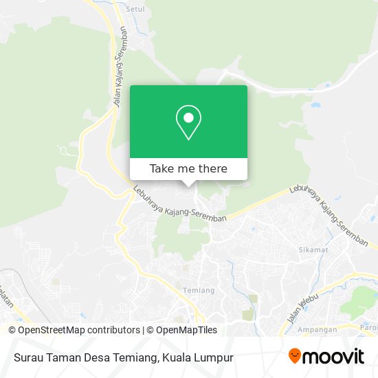 Peta Surau Taman Desa Temiang