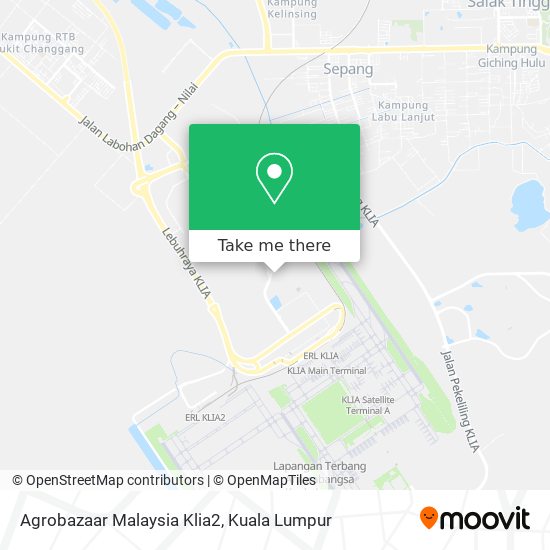 Peta Agrobazaar Malaysia Klia2