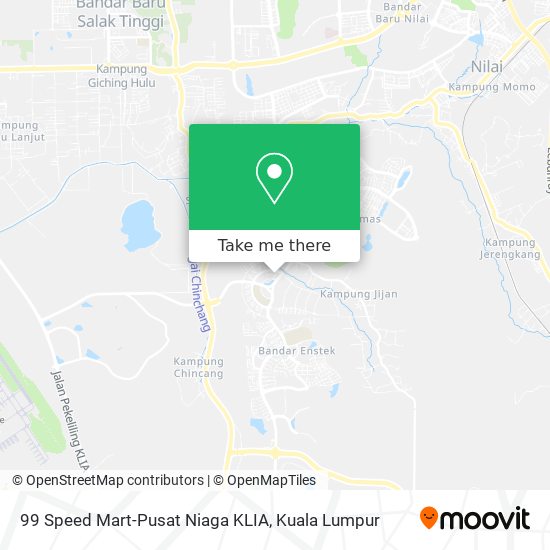 Peta 99 Speed Mart-Pusat Niaga KLIA