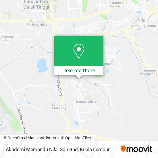 Peta Akademi Memandu Nilai Sdn Bhd