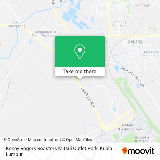 Kenny Rogers Roasters Mitsui Outlet Park map