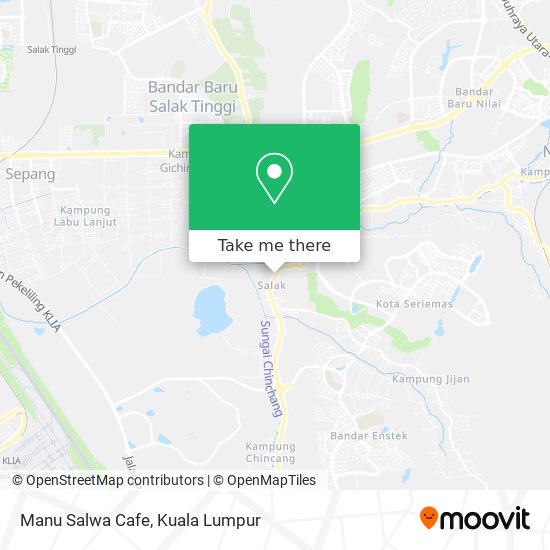 Manu Salwa Cafe map