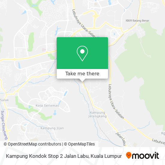 Kampung Kondok Stop 2 Jalan Labu map