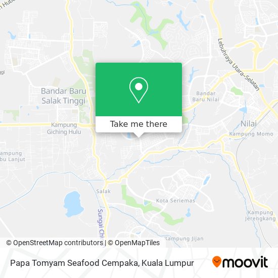 Papa Tomyam Seafood Cempaka map