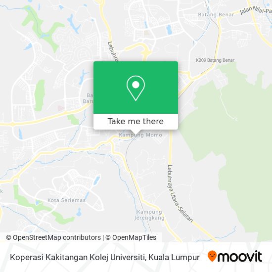 Koperasi Kakitangan Kolej Universiti map