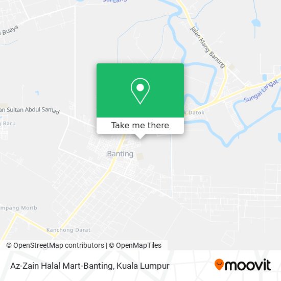 Peta Az-Zain Halal Mart-Banting