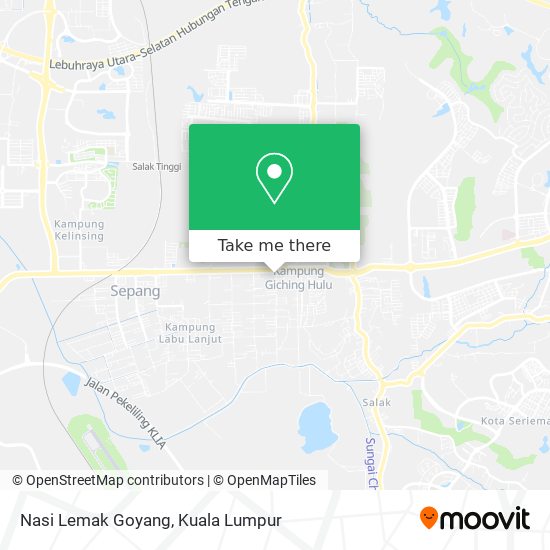 Nasi Lemak Goyang map