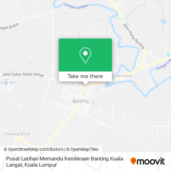 Peta Pusat Latihan Memandu Kenderaan Banting Kuala Langat