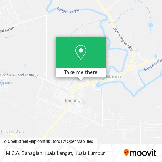 Peta M.C.A. Bahagian Kuala Langat