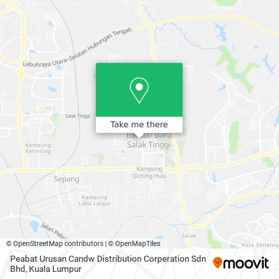 Peabat Urusan Candw Distribution Corperation Sdn Bhd map