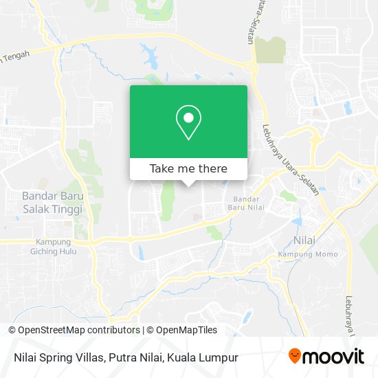Peta Nilai Spring Villas, Putra Nilai