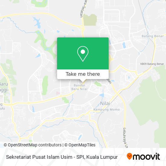 Peta Sekretariat Pusat Islam Usim - SPI