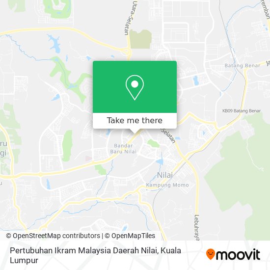 Pertubuhan Ikram Malaysia Daerah Nilai map
