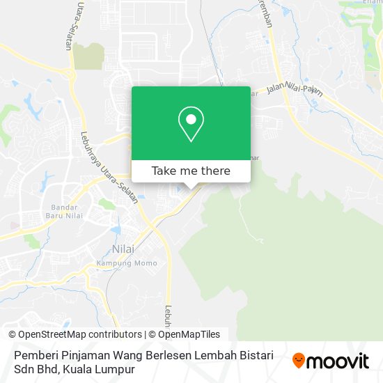 Peta Pemberi Pinjaman Wang Berlesen Lembah Bistari Sdn Bhd