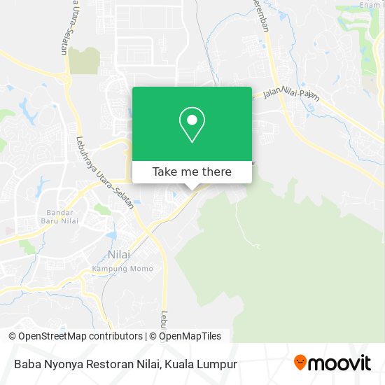 Baba Nyonya Restoran Nilai map