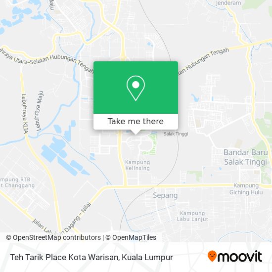 Teh Tarik Place Kota Warisan map