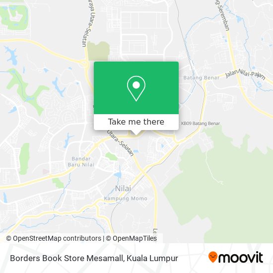 Borders Book Store Mesamall map