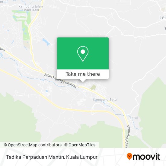 Tadika Perpaduan Mantin map