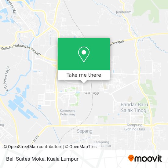 Bell Suites Moka map