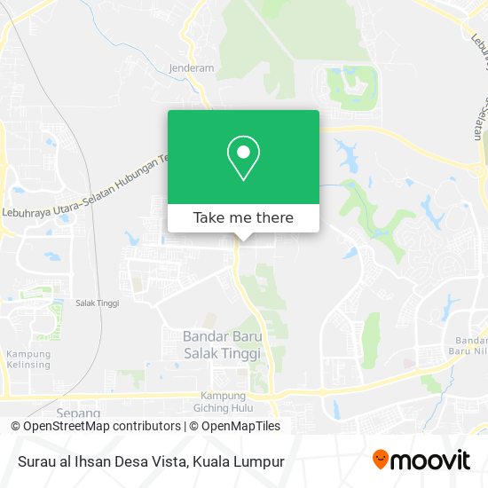 Peta Surau al Ihsan Desa Vista