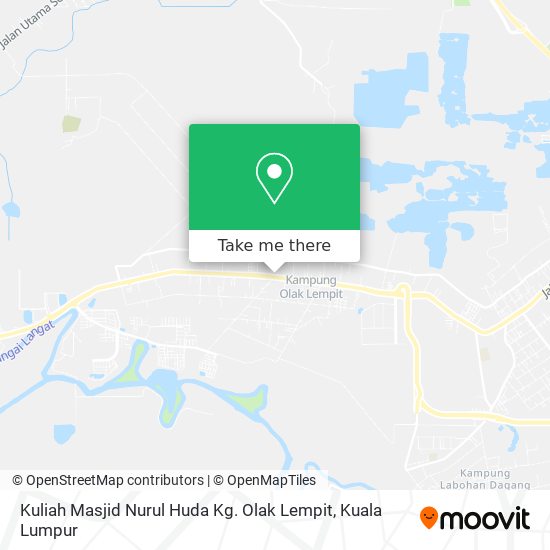 Peta Kuliah Masjid Nurul Huda Kg. Olak Lempit