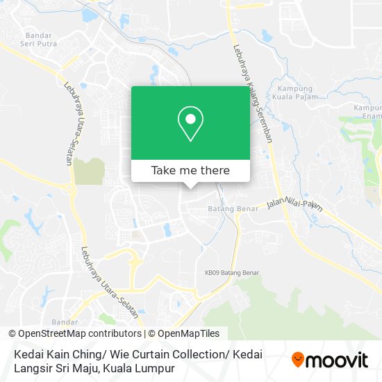 Kedai Kain Ching/ Wie Curtain Collection/ Kedai Langsir Sri Maju map