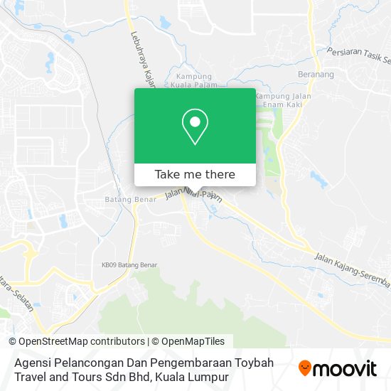 Agensi Pelancongan Dan Pengembaraan Toybah Travel and Tours Sdn Bhd map