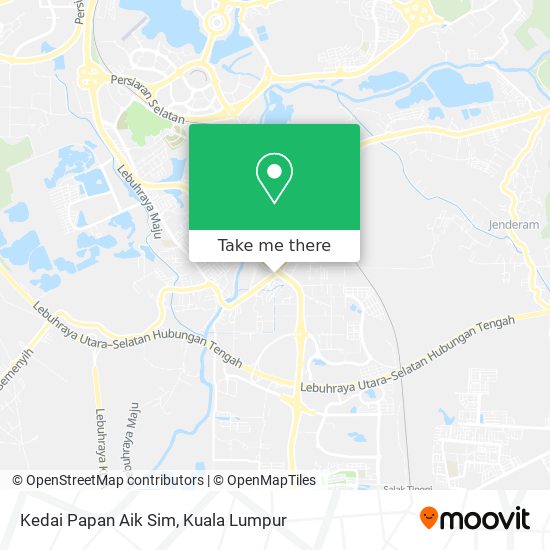 Kedai Papan Aik Sim map