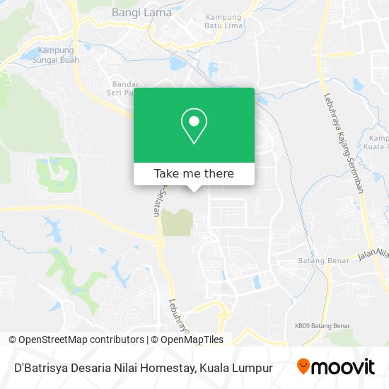Peta D'Batrisya Desaria Nilai Homestay