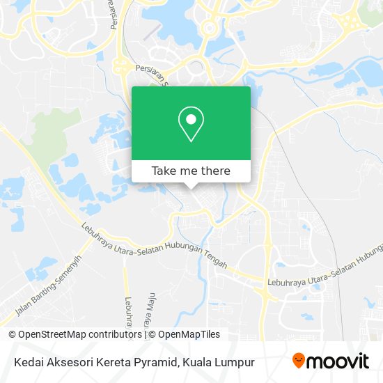 Kedai Aksesori Kereta Pyramid map