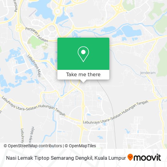 Peta Nasi Lemak Tiptop Semarang Dengkil