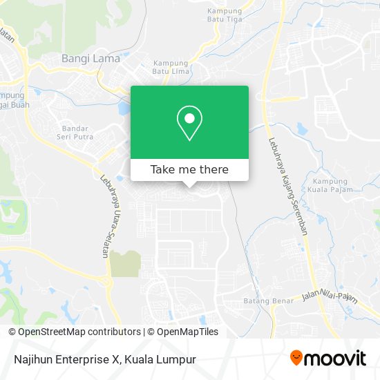 Peta Najihun Enterprise X