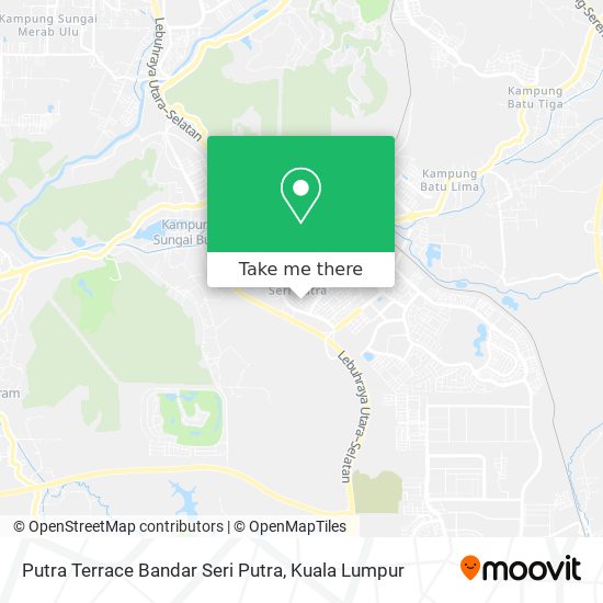 Putra Terrace Bandar Seri Putra map