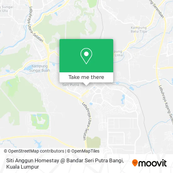 Siti Anggun Homestay @ Bandar Seri Putra Bangi map