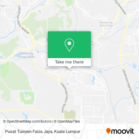 Peta Pusat Tuisyen Faiza Jaya