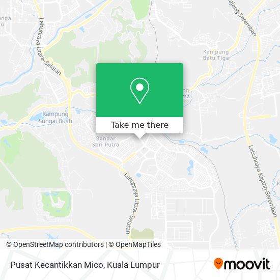 Pusat Kecantikkan Mico map