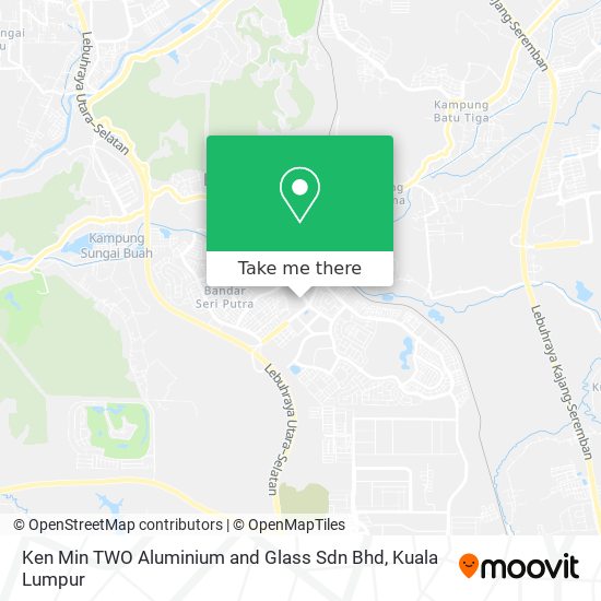 Peta Ken Min TWO Aluminium and Glass Sdn Bhd