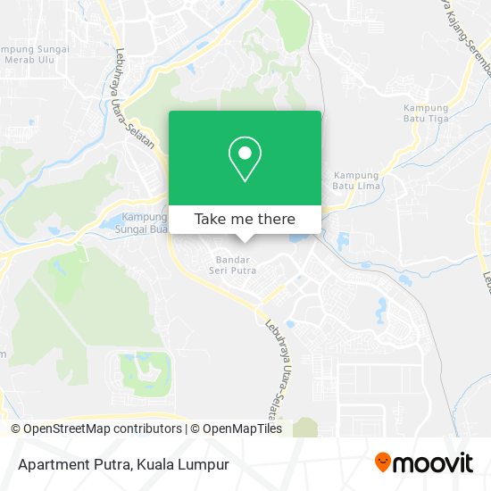 Apartment Putra map